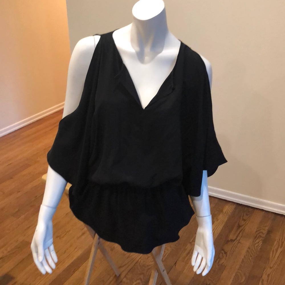 Habit cold shoulder peplum top